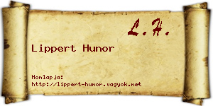 Lippert Hunor névjegykártya